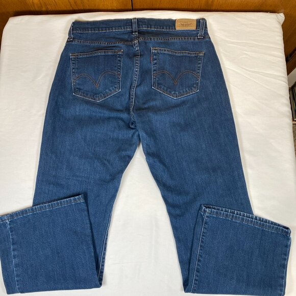 Levi's Curvy Bootcut 529 Jeans Women's 12S Blue Cotton Blend - Picture 6 of 8